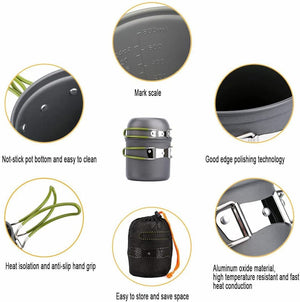 Camping Cookware set 14 in 1 Bundle