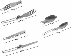 Foldable Stainless Steel Utensil Set