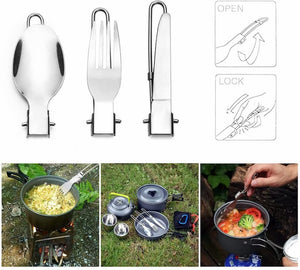 Foldable Stainless Steel Utensil Set